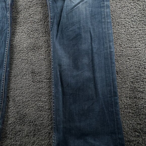 Nudie Jeans Co Mens Jeans Denim Pants Trouser Size 32x34 Grim Tim White Knee - Picture 7 of 16